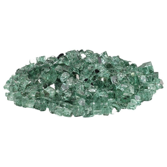 1/2" Evergreen Reflective Fire Glass