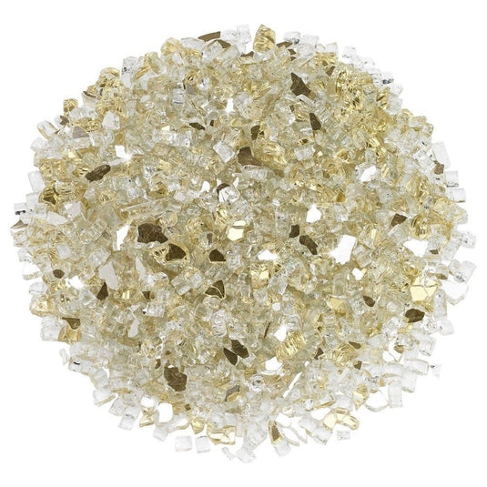 1/4" Gold Reflective Fire Glass