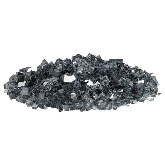 1/4" Gray Reflective Fire Glass