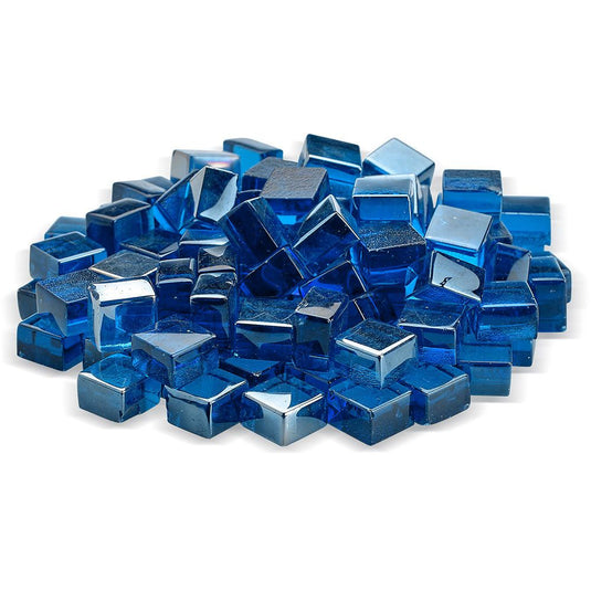 1/2" Pacific Blue Luster Fire Glass 2.0