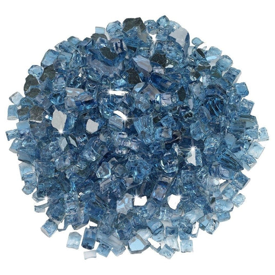 1/2" Pacific Blue Reflective Fire Glass