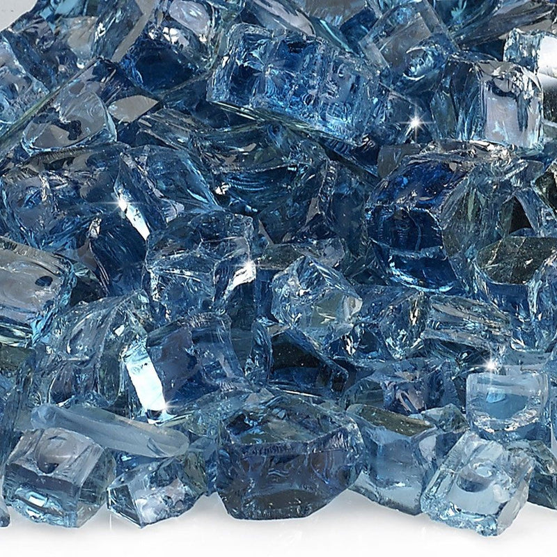 Load image into Gallery viewer, 1/2&quot; Pacific Blue Reflective Fire Glass
