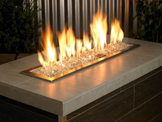 1/4" Platinum Reflective Fire Glass