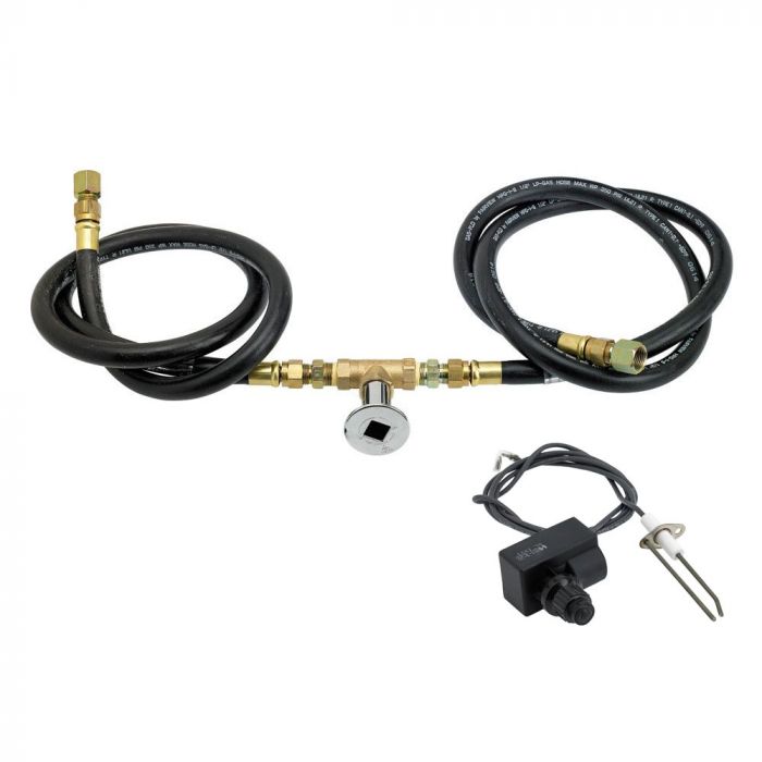 Load image into Gallery viewer, Fire Pit Natural Gas Installation Kit with Chrome Key Valve
