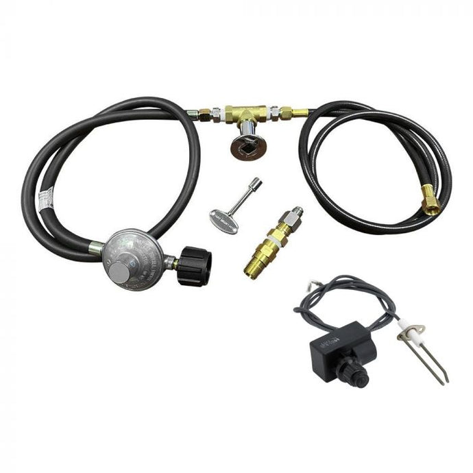 Fire Pit Propane Installation Kit with Chrome Key Valve