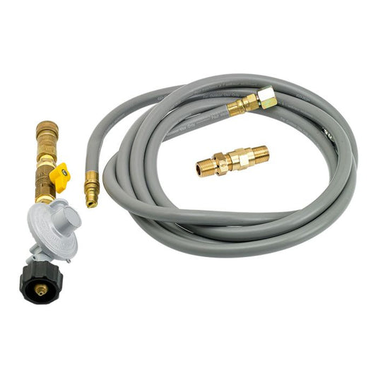 Fire Pit Propane Installation Kit with 12' Hose and Quick-Connect