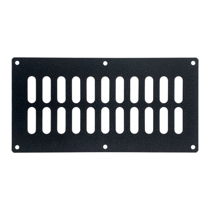 Black Steel Slotted Fire Pit Vent - 2 Pack