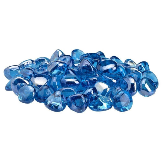 Coastal Blue Luster Zircon Fire Glass