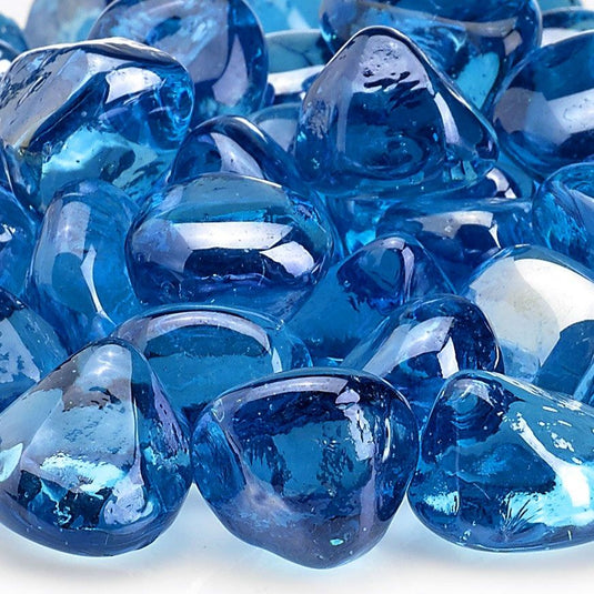 Coastal Blue Luster Zircon Fire Glass