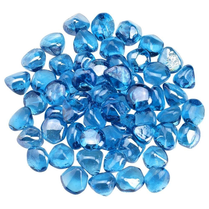 Coastal Blue Luster Zircon Fire Glass