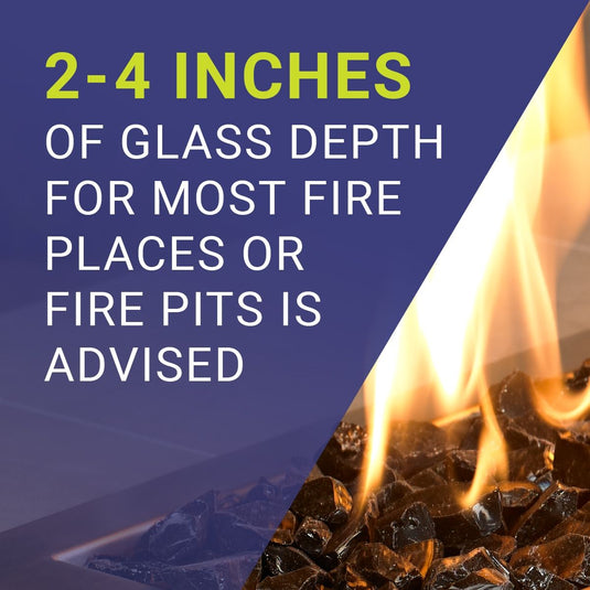 1/4" Bronze Reflective Fire Glass