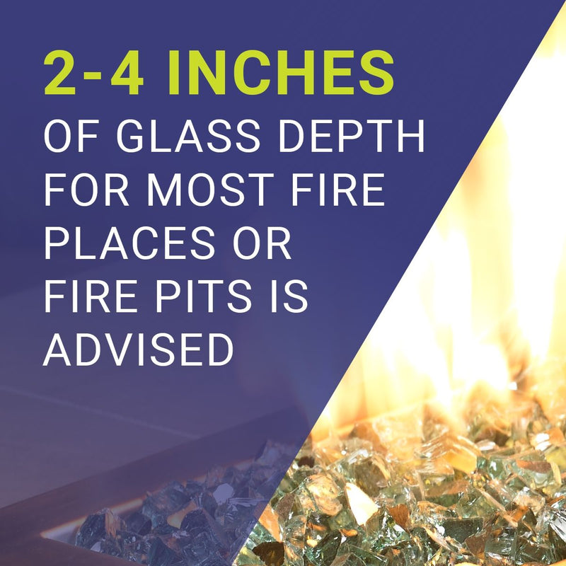 Load image into Gallery viewer, 1/2&quot; Evergreen Reflective Fire Glass
