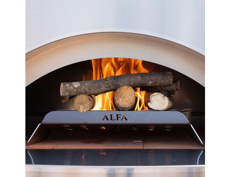 Load image into Gallery viewer, Alfa 4 Pizze wood burning hybrid kit stainless steel for Classico and Moderno pizza ovens
