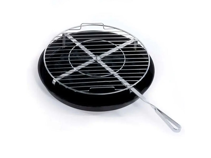 Load image into Gallery viewer, Alfa BBQ 500 grill accessory kit with rotary stainless steel grate and tongs for Alfa 1 Pizze and Nano pizza ovens
