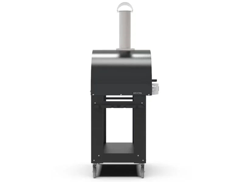 Load image into Gallery viewer, Alfa Classico 2 Pizze 38 inch gas pizza oven in grey with cart outdoor freestanding pizza oven

