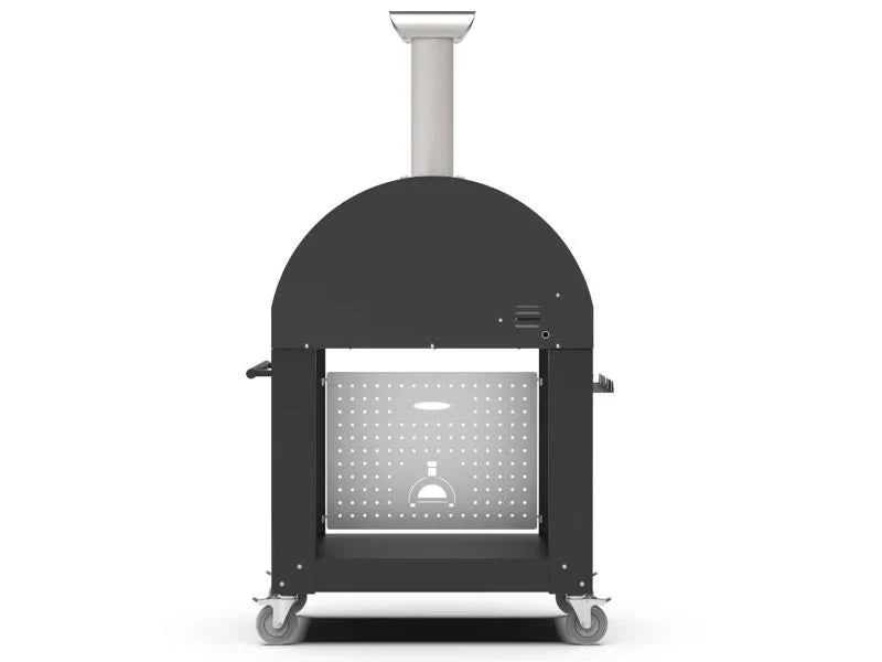 Load image into Gallery viewer, Alfa Classico 2 Pizze 38 inch gas pizza oven in grey with cart outdoor freestanding pizza oven
