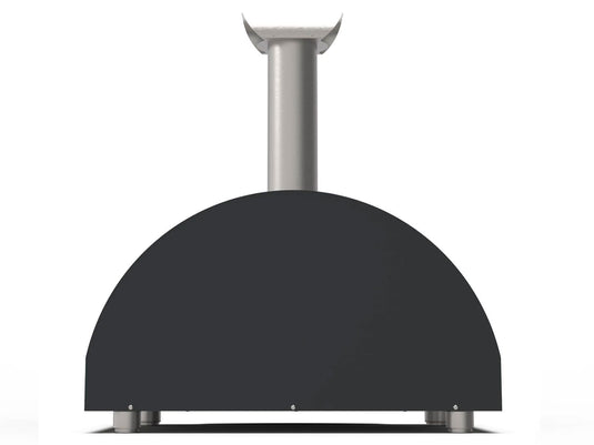Alfa Classico 2 Pizze 38 inch wood fired pizza oven in grey for outdoor cooking