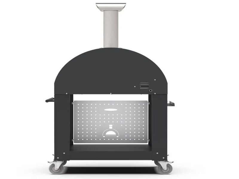 Load image into Gallery viewer, Alfa Classico 4 Pizze 43 inch gas pizza oven Ardesia grey with cart freestanding outdoor pizza oven
