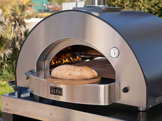 Alfa Classico 4 Pizze 43 inch gas pizza oven grey outdoor tabletop pizza oven