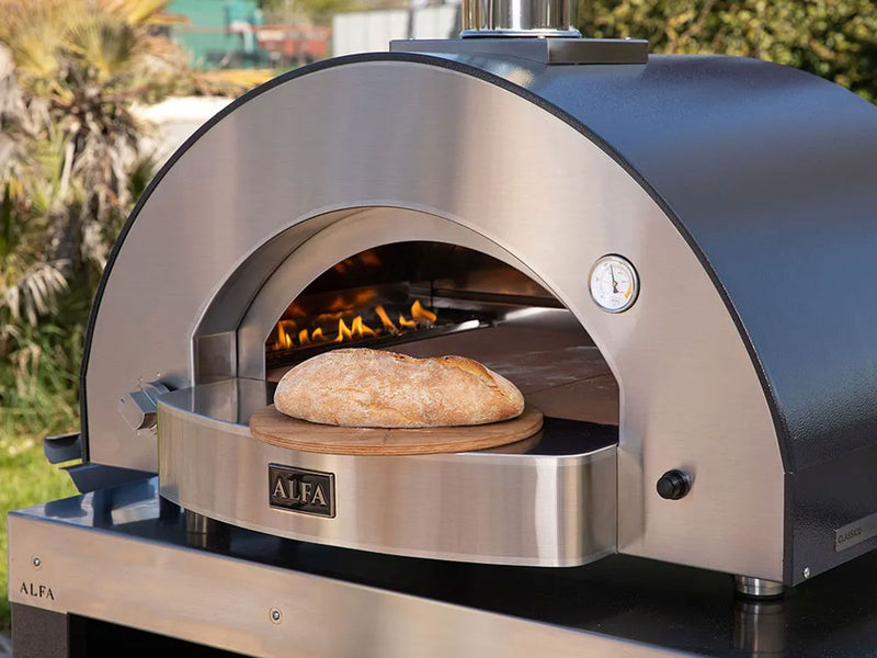 Load image into Gallery viewer, Alfa Classico 4 Pizze 43 inch gas pizza oven grey outdoor tabletop pizza oven
