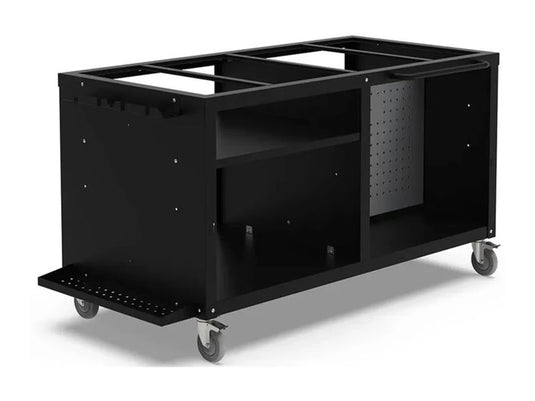 Alfa Cooking Station 160 frame modular outdoor pizza oven cart without countertop with storage and tool holders