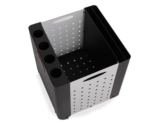 Alfa Dado Peel Holder stainless steel storage unit for pizza peels wood and accessories with wheels