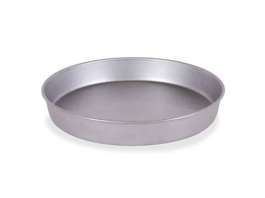 Alfa Forni 2 piece baking tray set rectangular and round trays for pizza oven baking and roasting