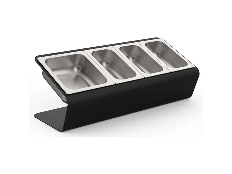 Load image into Gallery viewer, Alfa Forni topping station with 4 trays and lids pizza prep organizer for outdoor kitchen
