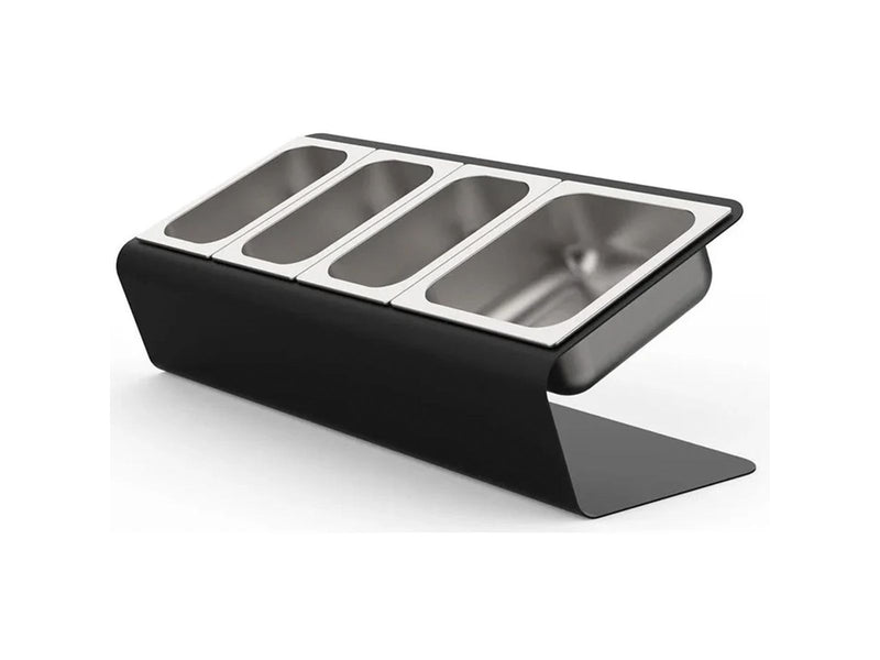 Load image into Gallery viewer, Alfa Forni topping station with 4 trays and lids pizza prep organizer for outdoor kitchen
