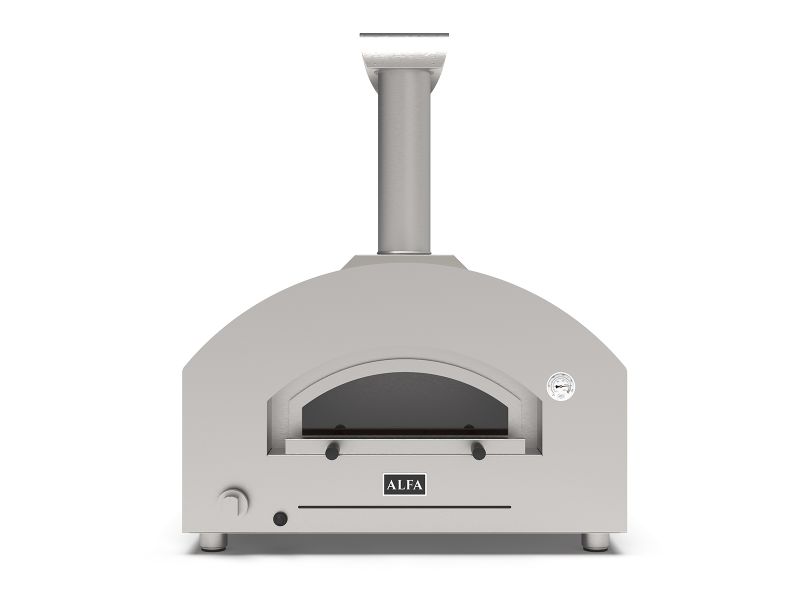 Load image into Gallery viewer, Alfa Futuro 2 Pizze 40 inch gas pizza oven white stone outdoor tabletop pizza oven
