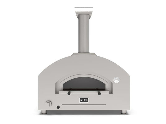 Alfa Futuro 2 Pizze 40 inch gas pizza oven white stone outdoor tabletop pizza oven