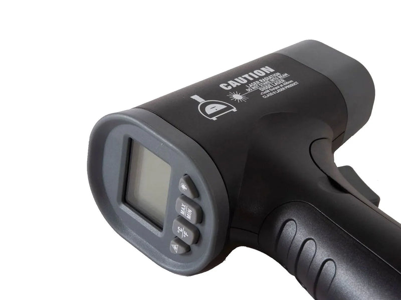 Load image into Gallery viewer, Alfa infrared laser thermometer for measuring pizza oven stone temperature with LCD display and laser pointer
