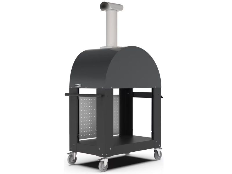 Load image into Gallery viewer, Alfa Moderno 2 Pizze 38 inch wood fired pizza oven with base in anthracite grey
