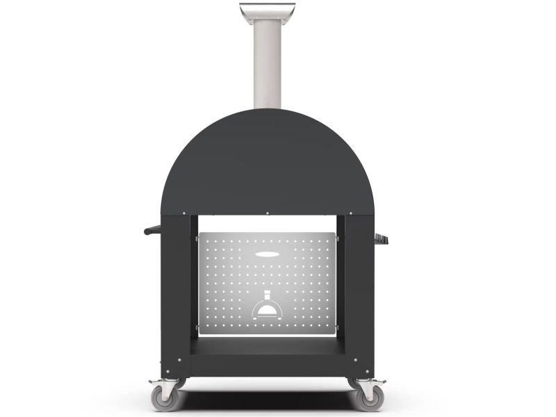 Load image into Gallery viewer, Alfa Moderno 2 Pizze 38 inch wood fired pizza oven with base in anthracite grey
