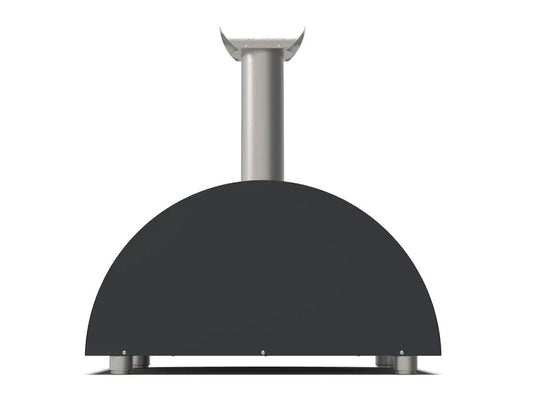 Alfa Moderno 2 Pizze 38 inch wood fired pizza oven in anthracite grey for outdoor kitchens