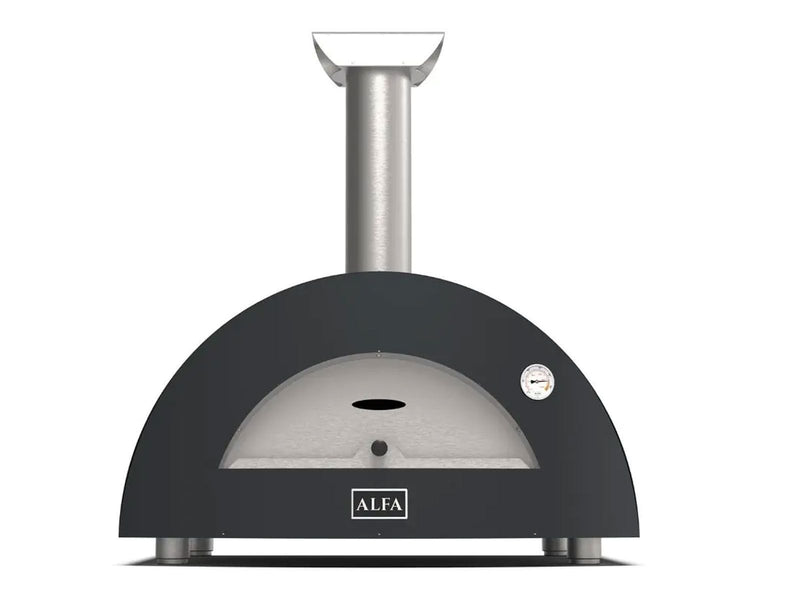 Load image into Gallery viewer, Alfa Moderno 2 Pizze 38 inch wood fired pizza oven in anthracite grey for outdoor kitchens
