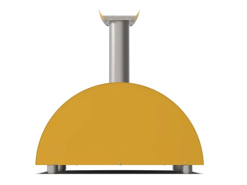 Load image into Gallery viewer, Alfa Moderno 2 Pizze 38 inch wood fired pizza oven in fire yellow for outdoor cooking
