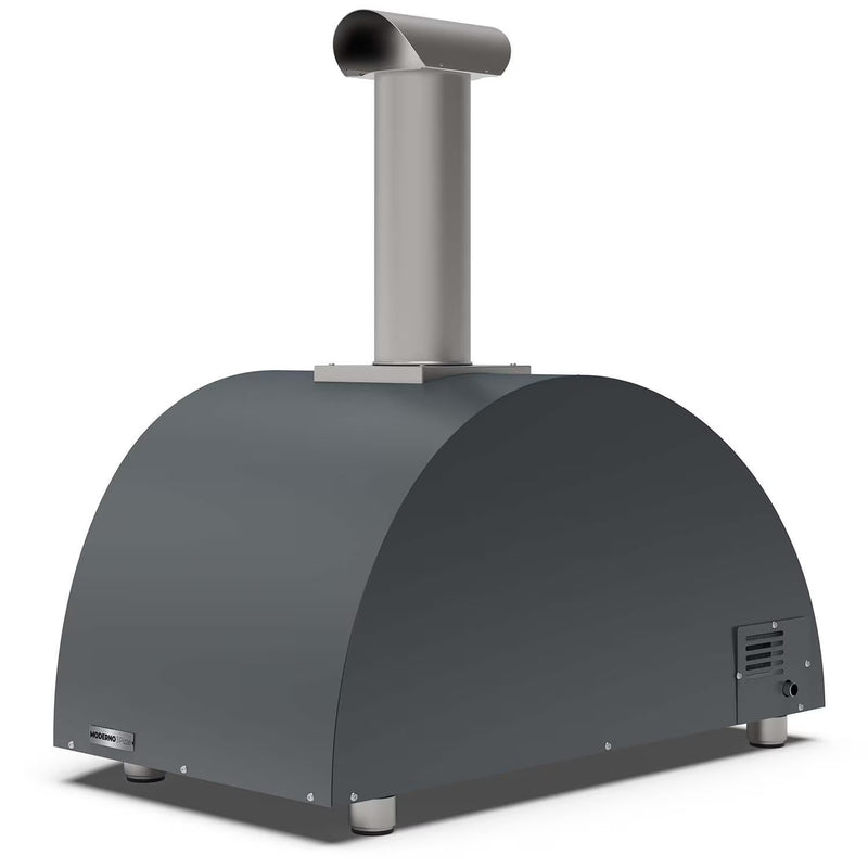 Load image into Gallery viewer, Alfa Moderno 3 Pizze gas pizza oven in anthracite grey countertop outdoor pizza oven
