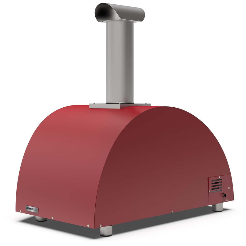 Load image into Gallery viewer, Alfa Moderno 3 Pizze gas pizza oven in antique red countertop outdoor pizza oven
