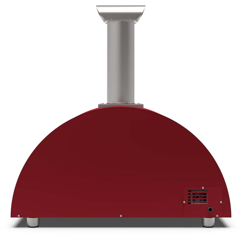 Load image into Gallery viewer, Alfa Moderno 3 Pizze gas pizza oven in antique red countertop outdoor pizza oven
