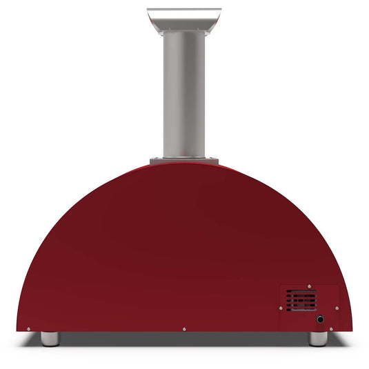 Alfa Moderno 3 Pizze gas pizza oven in antique red countertop outdoor pizza oven