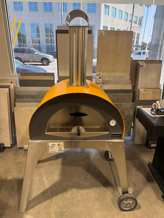 Alfa Moderno Line Ciao Pizza Oven open box wood-fired outdoor oven made in Italy