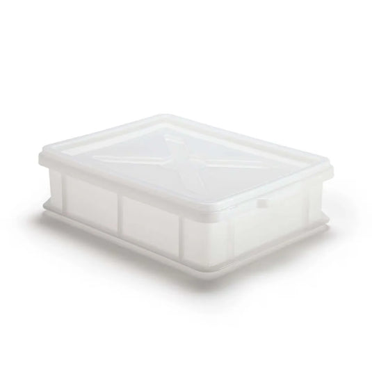 Alfa pizza dough proofing box with lid for storing and proofing homemade pizza dough in refrigerator