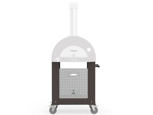 Alfa Pizza Oven Base for Nano copper pizza oven cart with swivel casters and concealed storage panel