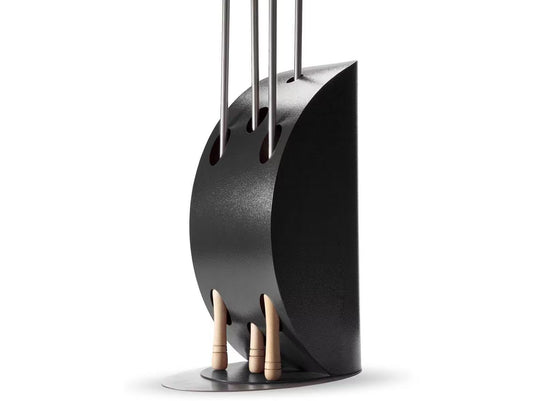 Alfa Vela Pizza Peel Holder in anthracite grey stainless steel for organized pizza peel storage indoor and outdoor use