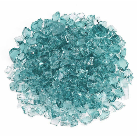 American Fire Products 1/2 inch Azuria Fire Glass for fireplaces and fire pits