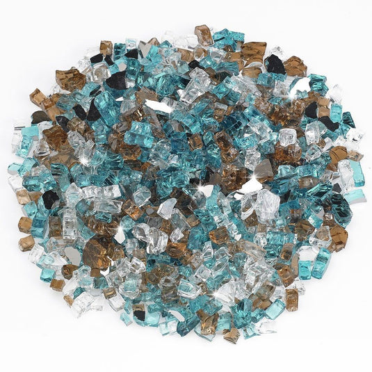 American Fire Products 1/2 inch Bali Reflective Fire Glass for fireplaces and fire pits
