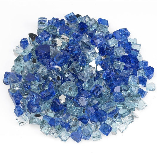 American Fire Products 1/2 inch Bora Bora Reflective Fire Glass for fireplaces and fire pits