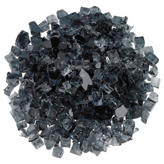 American Fire Products 1/2 inch Gray Fire Glass for fireplaces and fire pits