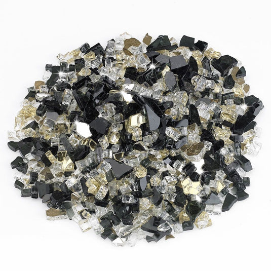 American Fire Products 1/2 inch Las Vegas Reflective Fire Glass for fireplaces and fire pits